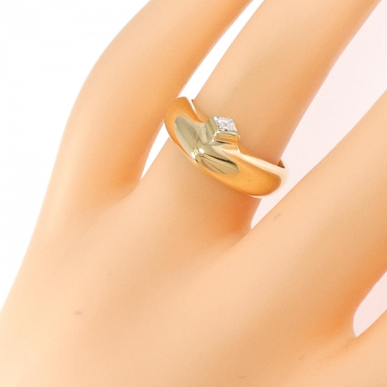 750YG ダイヤモンド リング 0.15CT