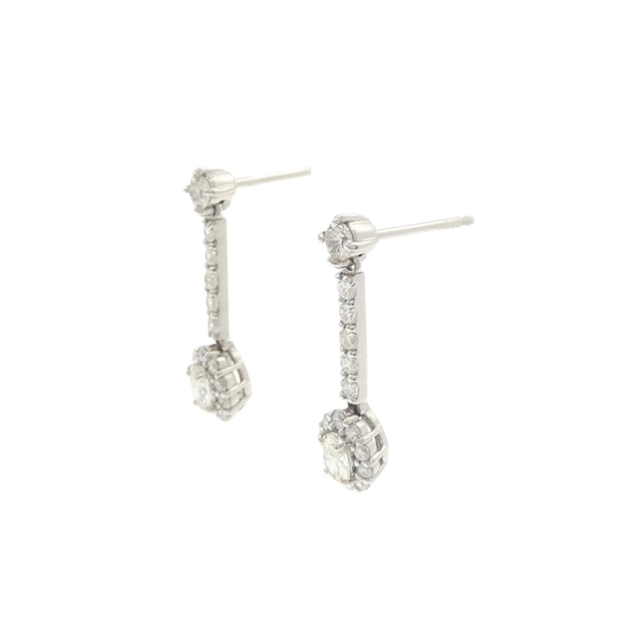 【新品】PT900 ダイヤモンド ピアス 0.60CT