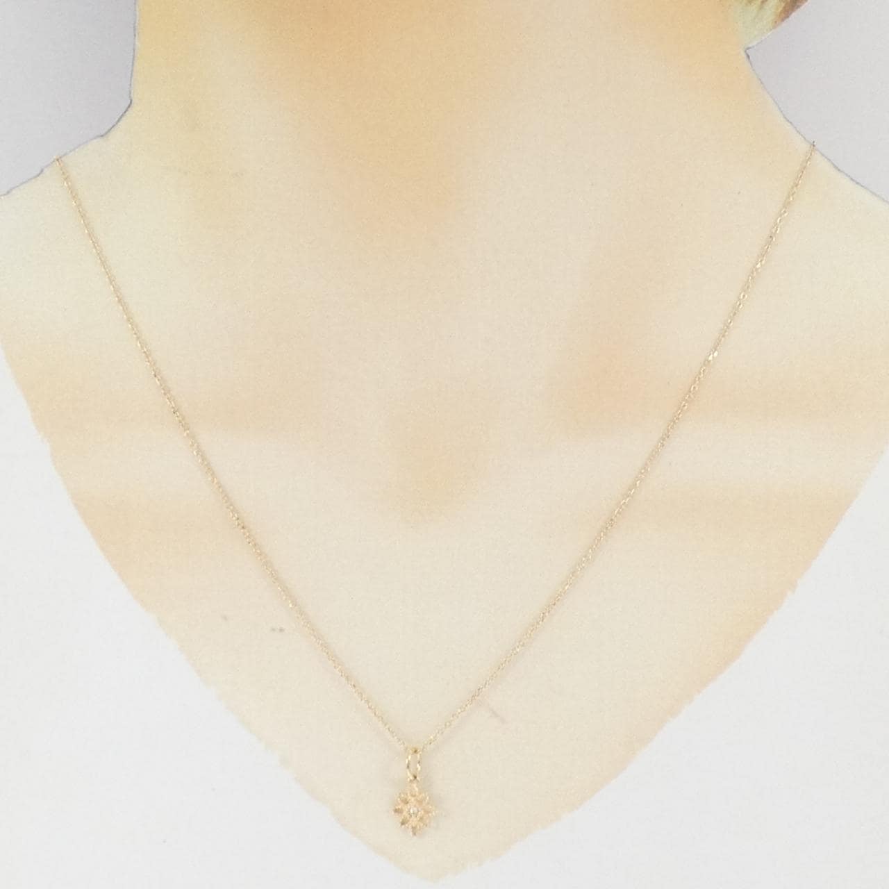 アガット ダイヤモンド ネックレス 0.01CT