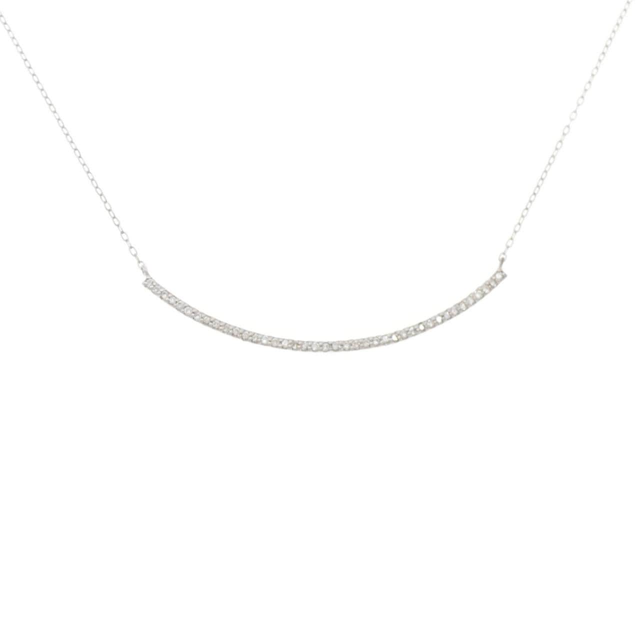 K18WG ダイヤモンド ネックレス 0.20CT