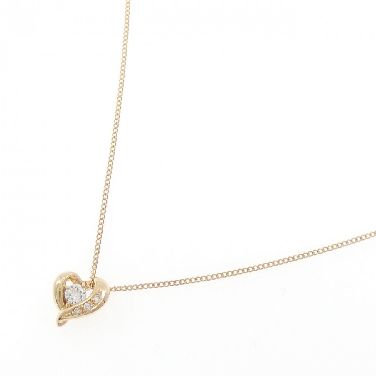 K18YG ダイヤモンド ネックレス 0.15CT