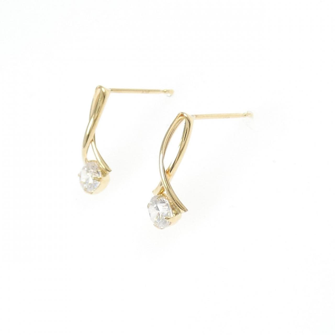 K18YG キュービック ピアス