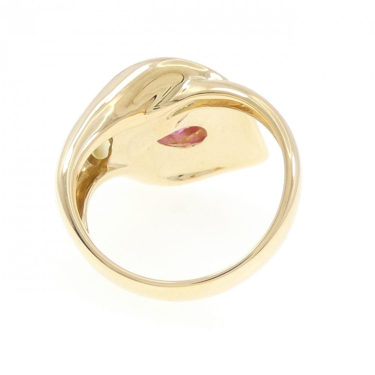 K18YG トルマリン リング 0.82CT