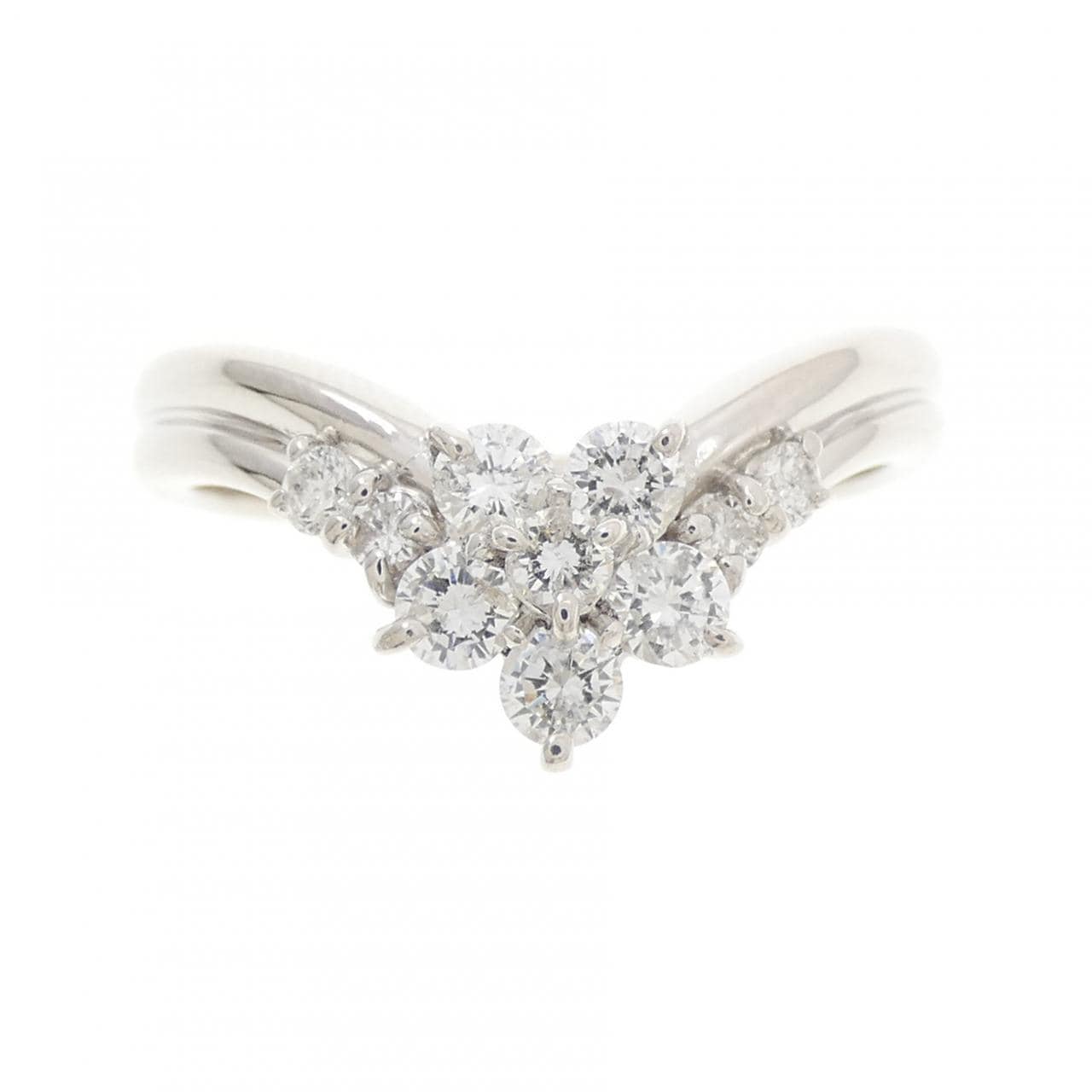 K18WG ダイヤモンド リング 0.50CT