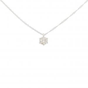 純PT ソリティア ダイヤモンド ネックレス 0.506CT