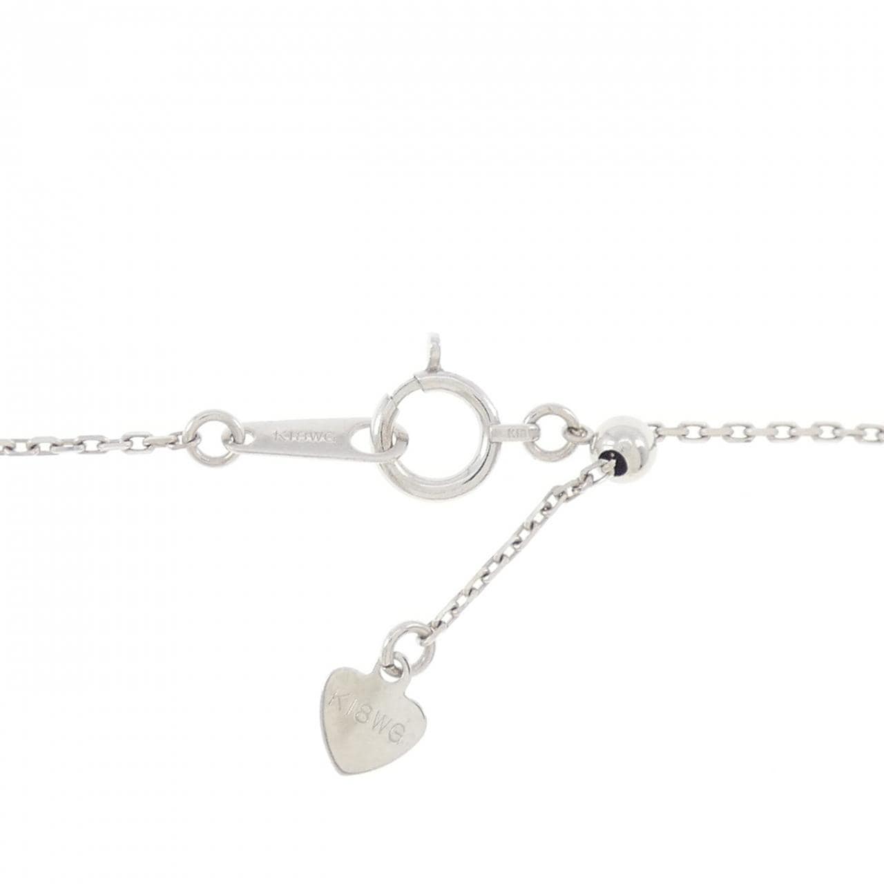 K18WG デマントイドガーネット ネックレス 0.22CT