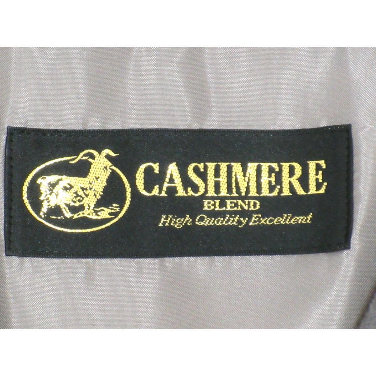 【新品】お洒落コート カシミヤ混 ヘチマ衿