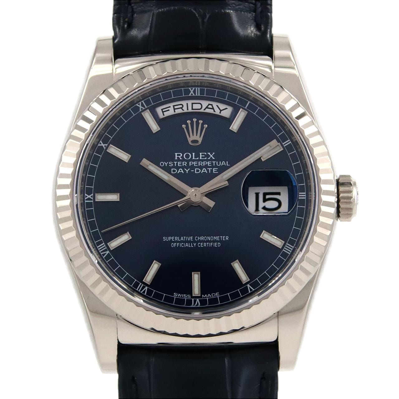 ROLEX Day-Date 118139 白金自動上弦隨機編號