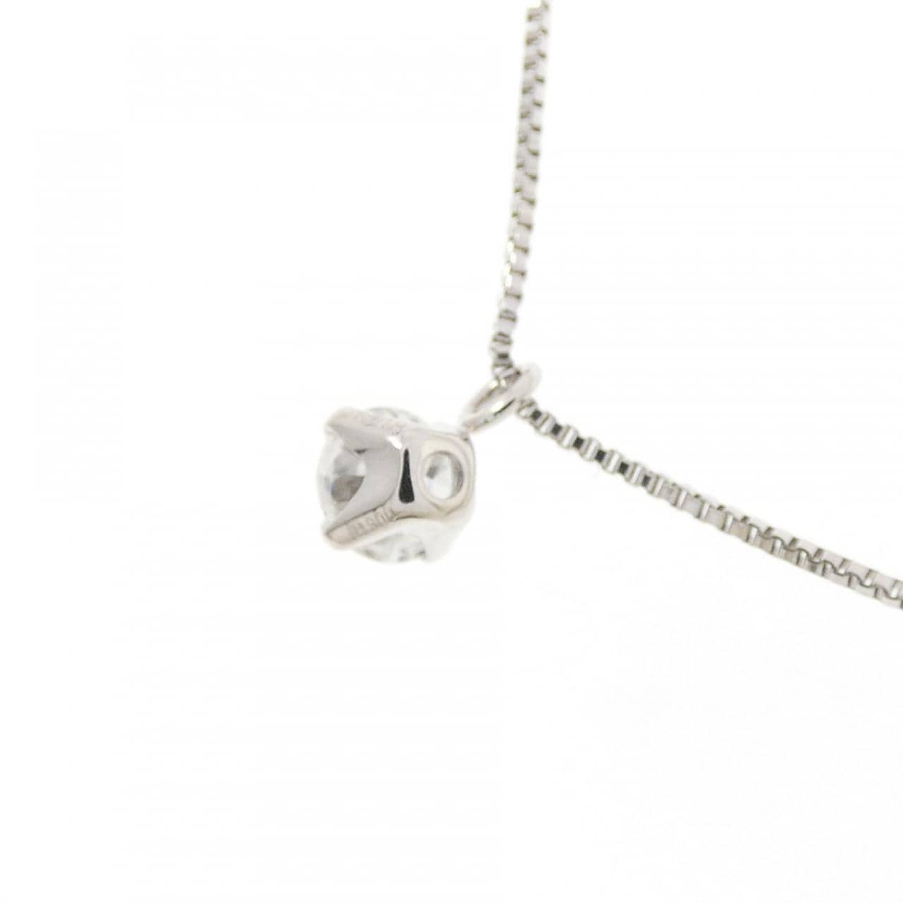 PT900/PT850 ソリティア ダイヤモンド ネックレス 0.203CT