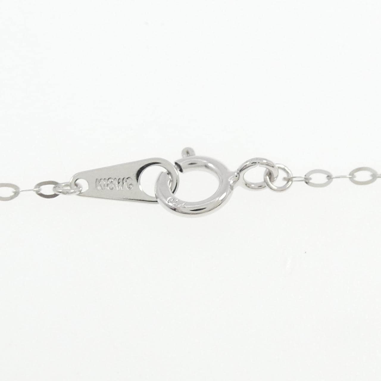 K18WG ダイヤモンド ネックレス 0.20CT