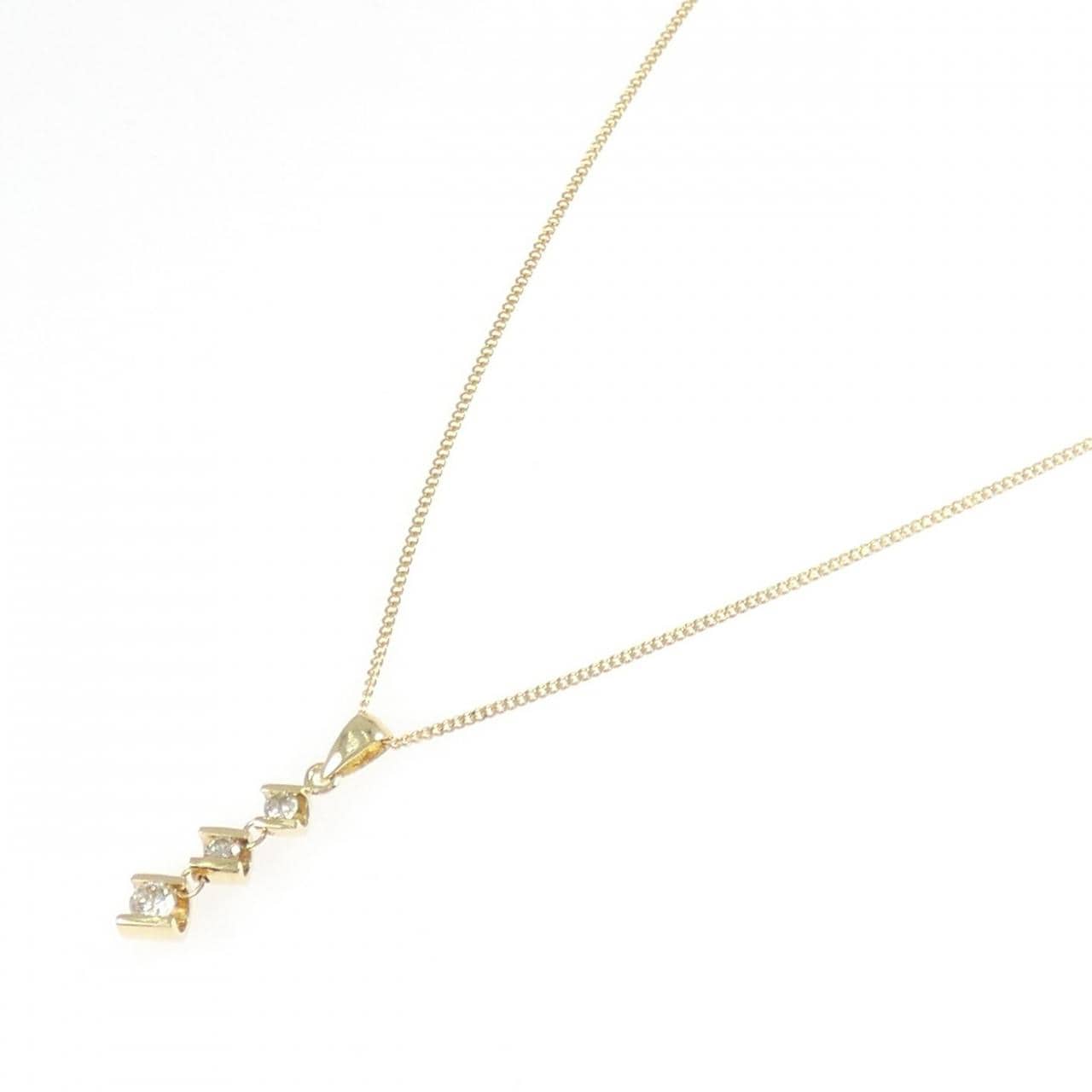 K18YG ダイヤモンド ネックレス 0.3CT