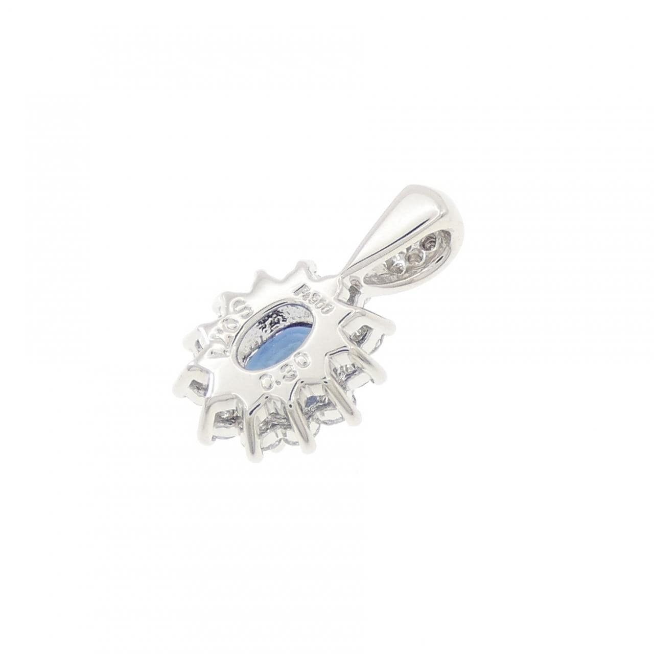 PT900 サファイヤ ペンダント 0.71CT