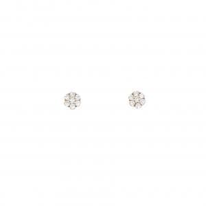 K18YG ダイヤモンド ピアス 0.12CT