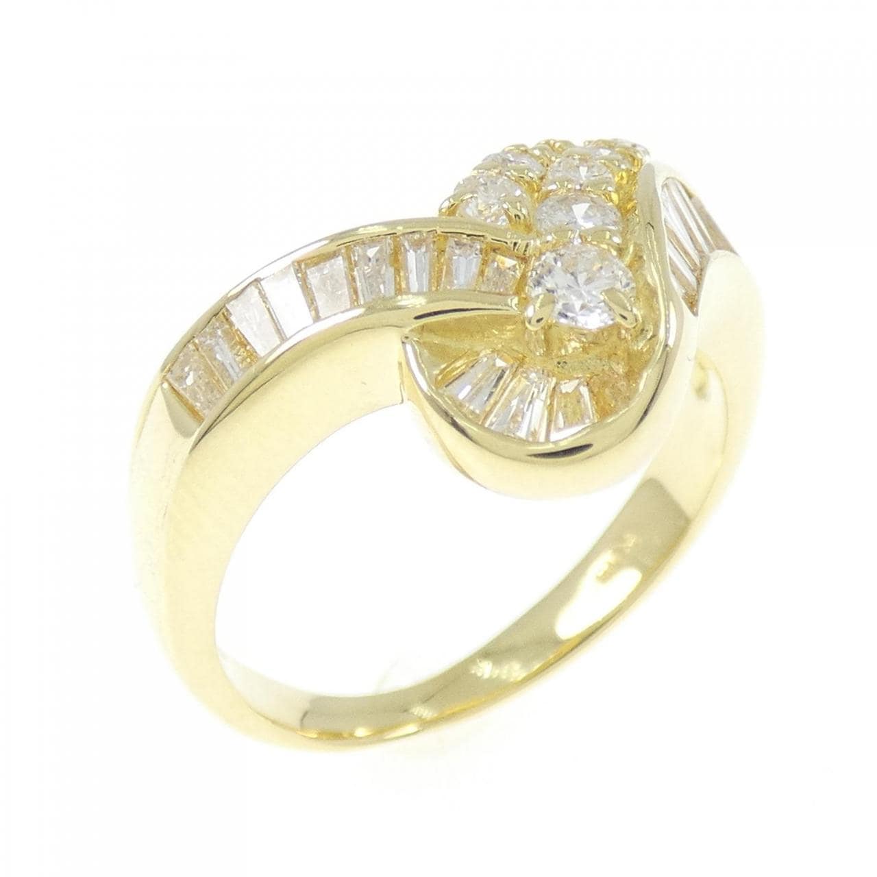 K18YG ダイヤモンド リング 0.75CT