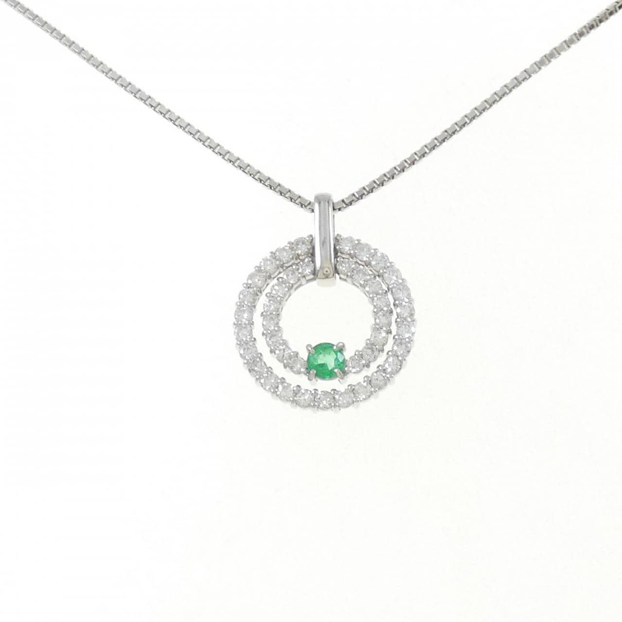 PT エメラルド ネックレス 0.11CT