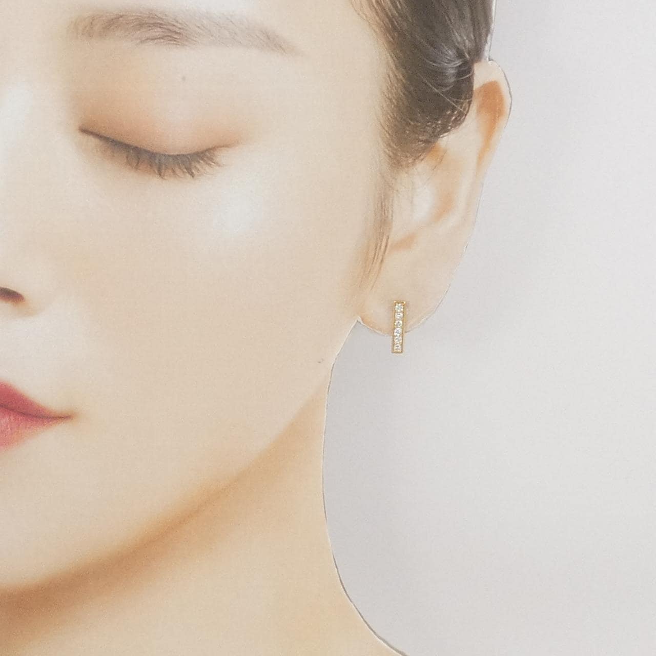 【新品】K18YG ダイヤモンド ピアス 0.30CT