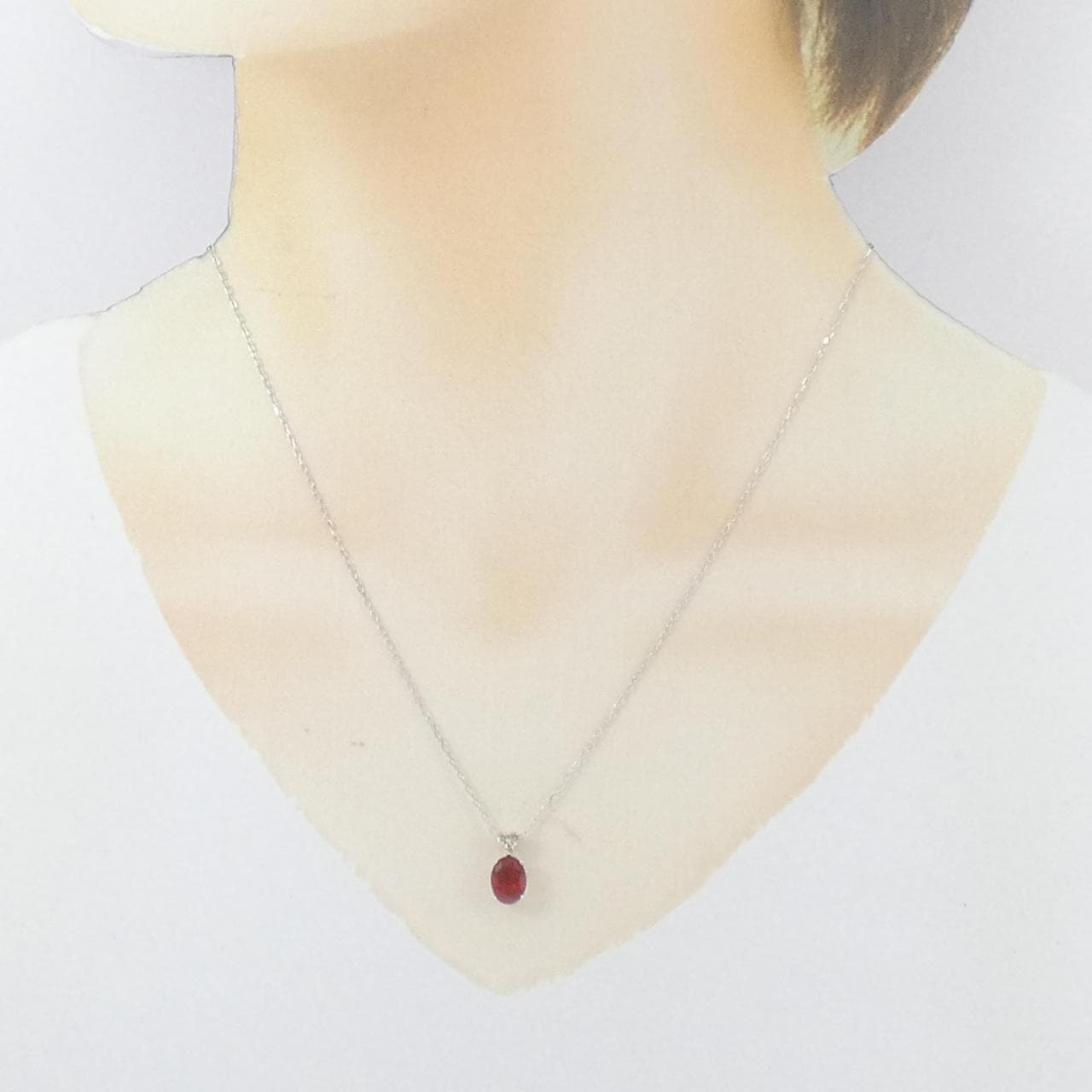 K18WG アンデシン ネックレス 1.03CT