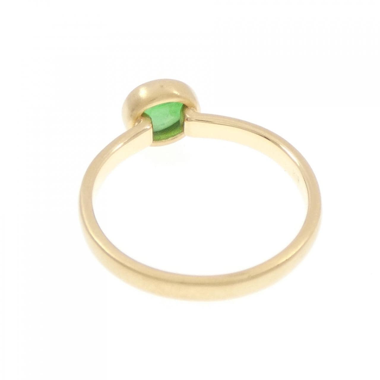 K18YG ヒスイ リング 0.91CT