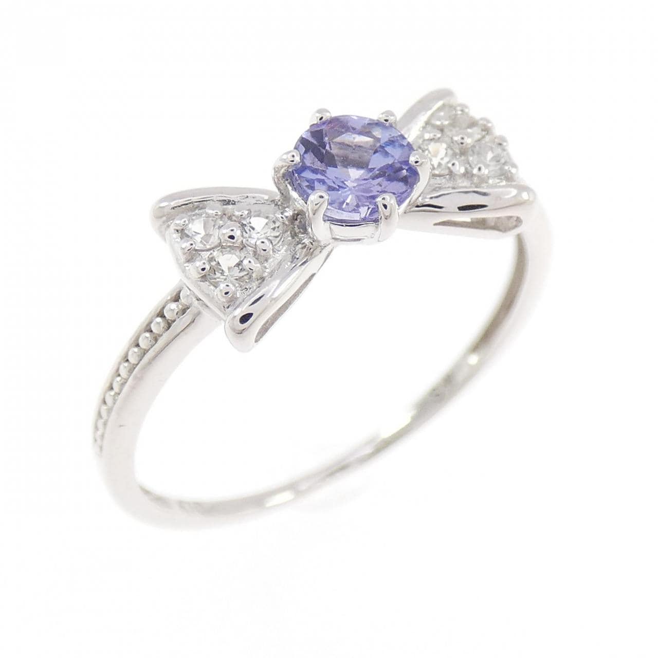 K10WG リボン タンザナイト リング