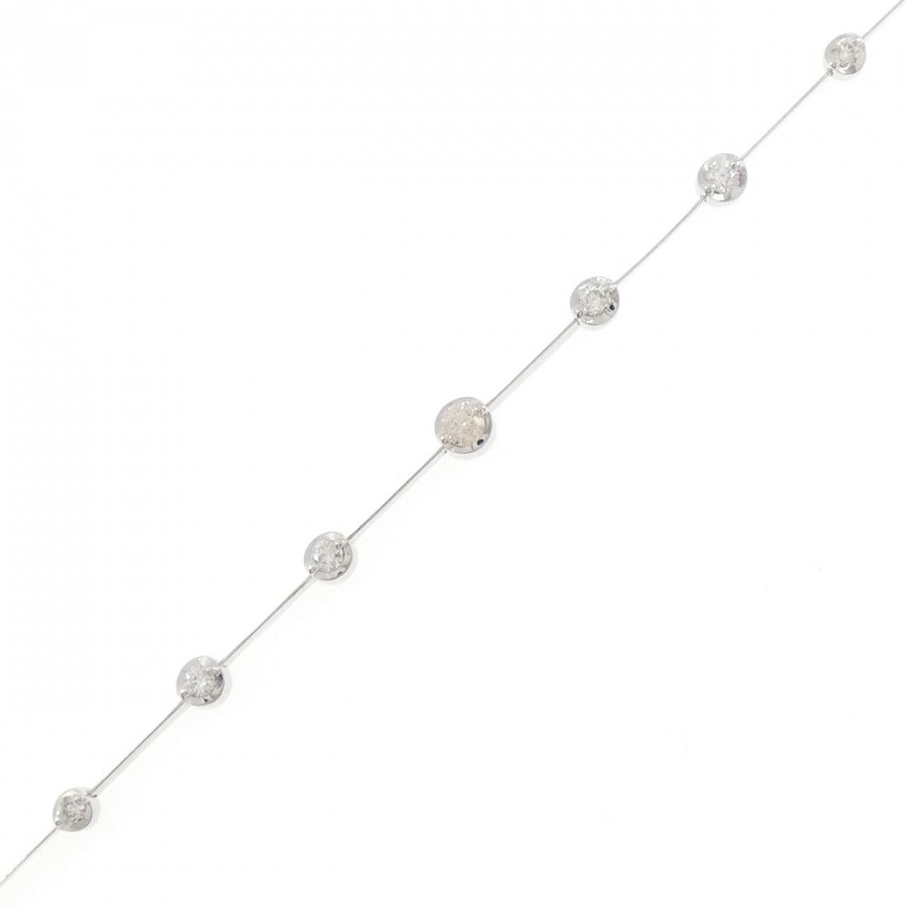 K18WG ダイヤモンド ブレスレット 0.50CT
