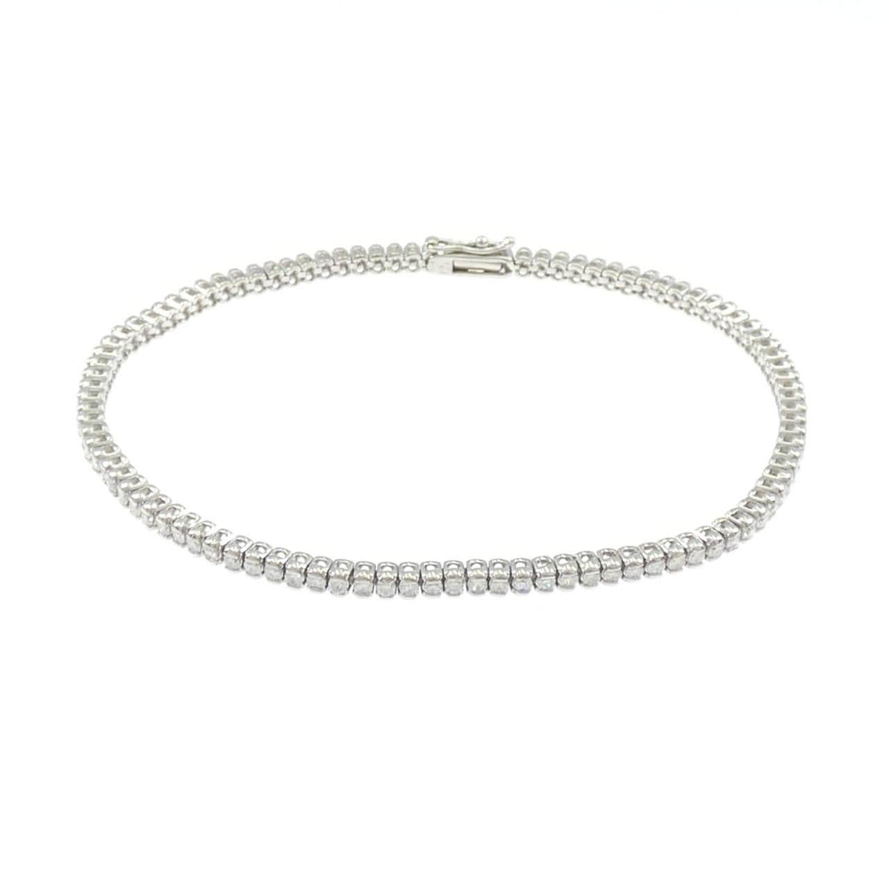 K14WG ダイヤモンド ブレスレット 1.81CT