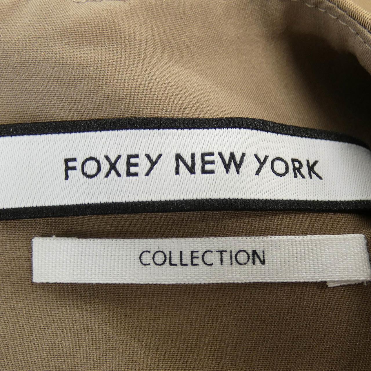 FOXEY NEW YORK COLLECTION グレー ワンピース - ひざ丈ワンピース