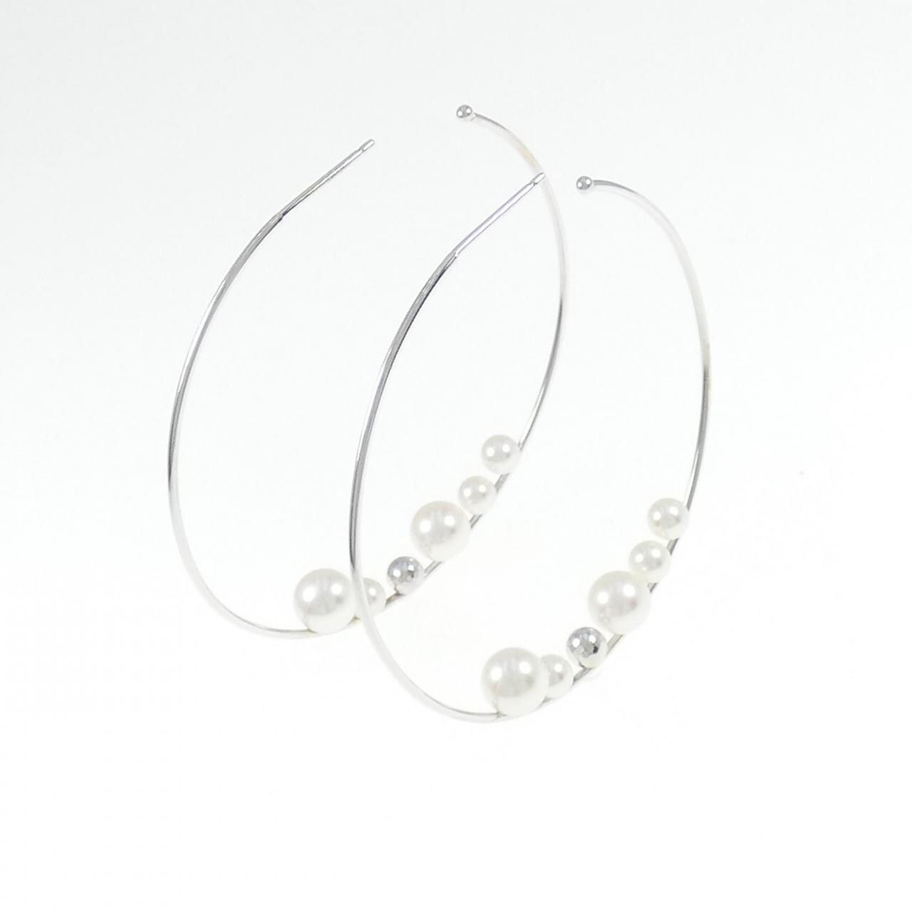 K14WG Akoya pearl earrings