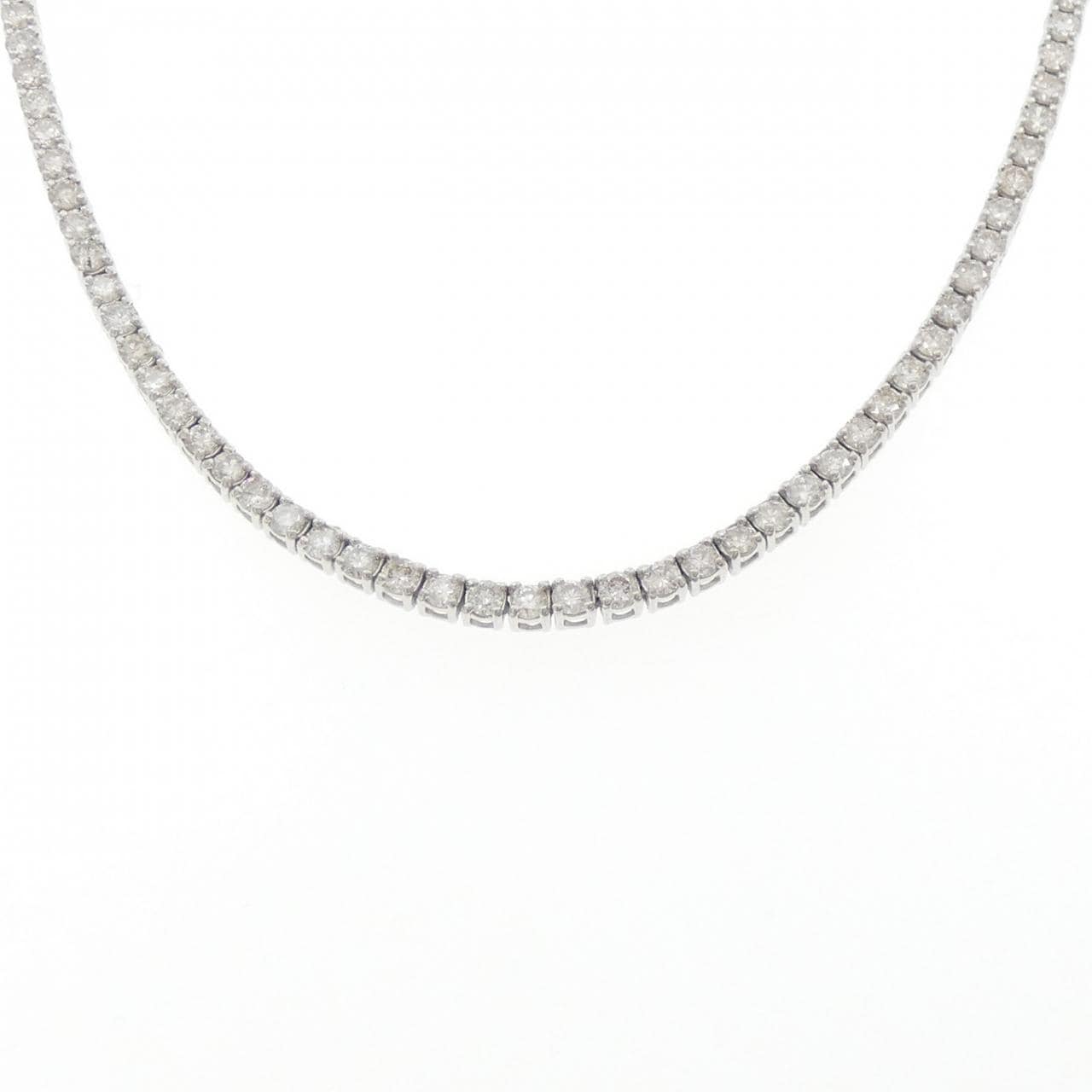 K18WG ダイヤモンド ネックレス