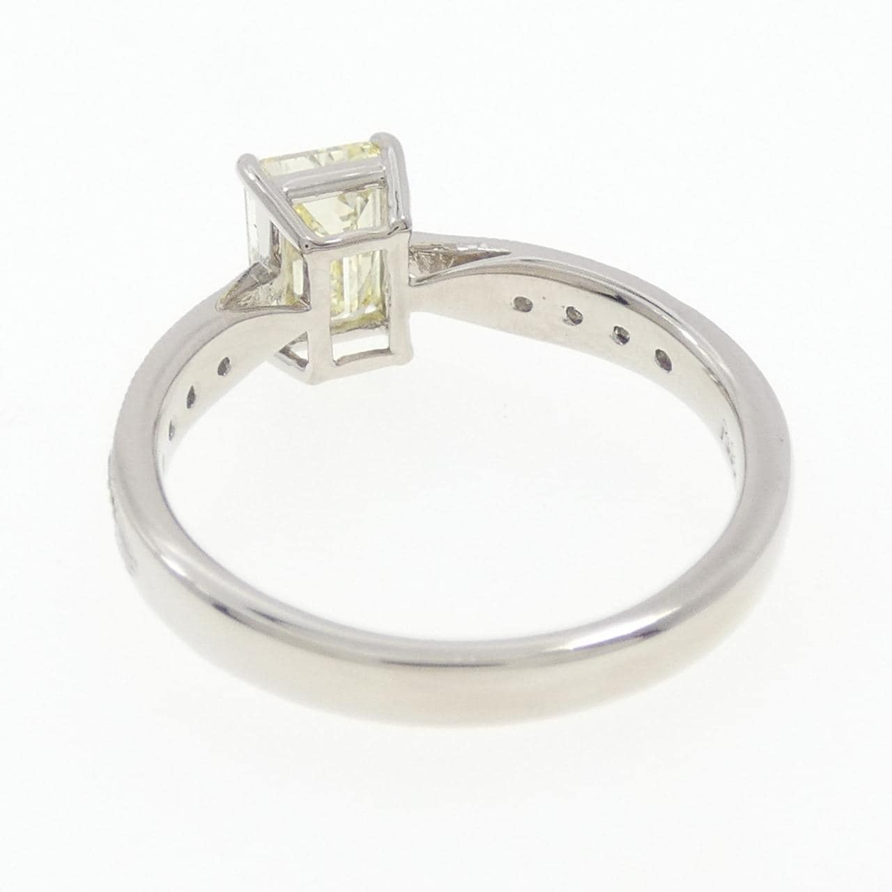 [Remake] PT900 Diamond Ring 1.009CT LY SI2 Emerald Cut