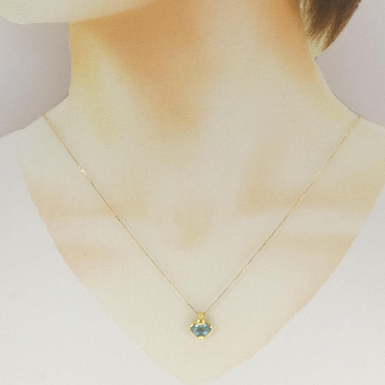 ミキモト アクアマリン ネックレス 1.39CT