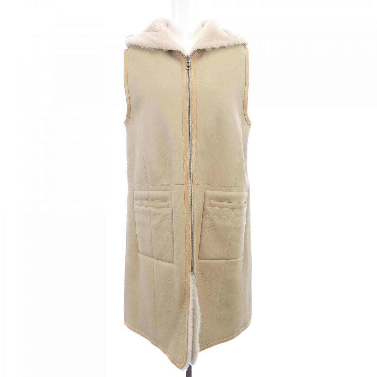 セオリーリュクス Theory luxe 03-73630833-330-038 ムートンロングベスト