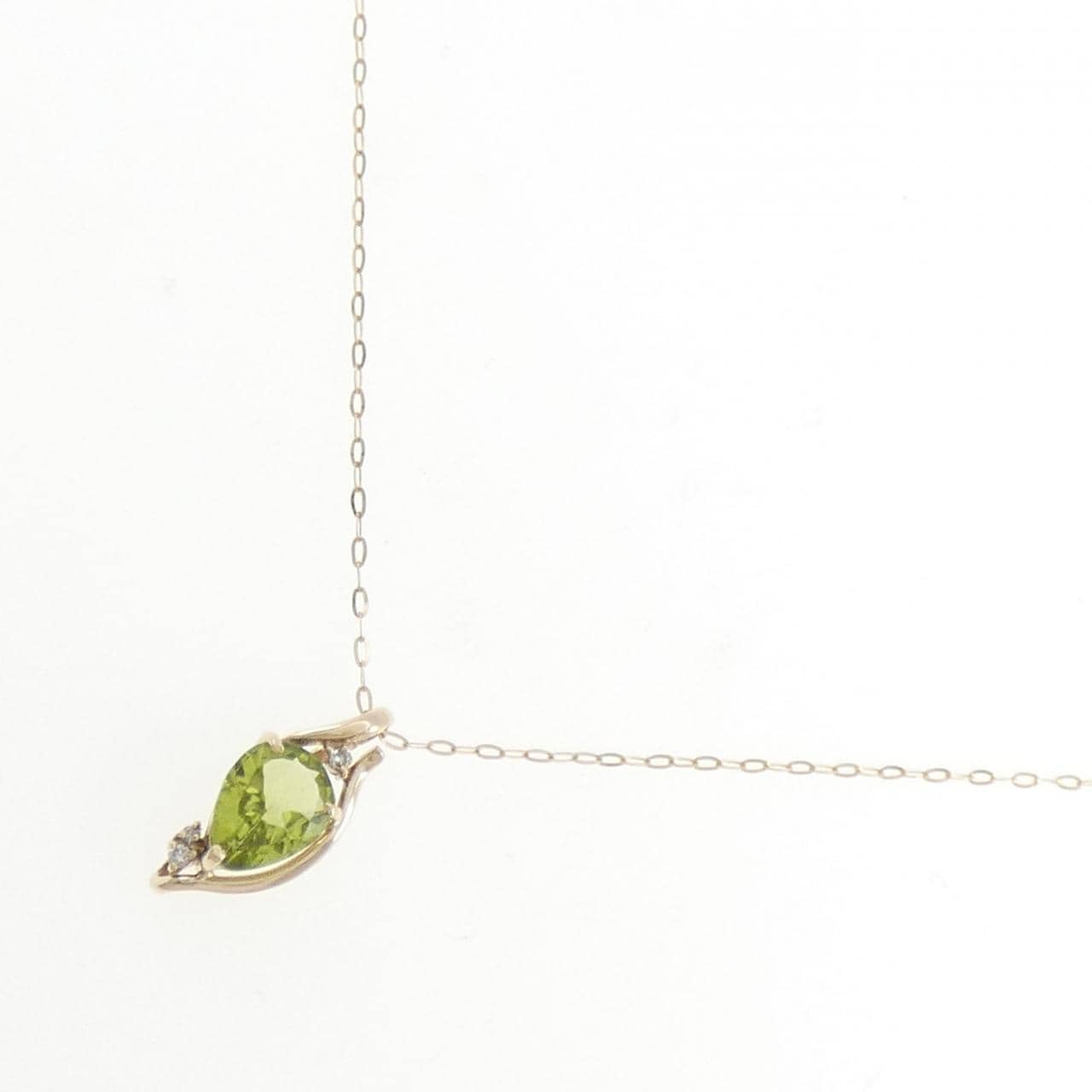 K10YG ペリドット ネックレス