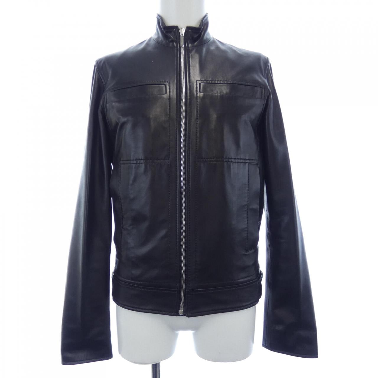 ディオールオム DIOR HOMME レザーライダースジャケット