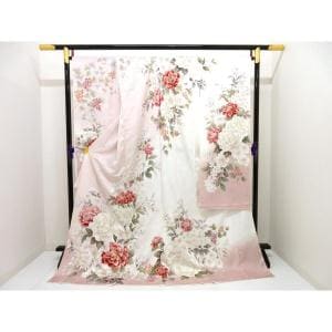 【未使用品】仮縫い　振袖　友禅金彩加工　刺繍入り