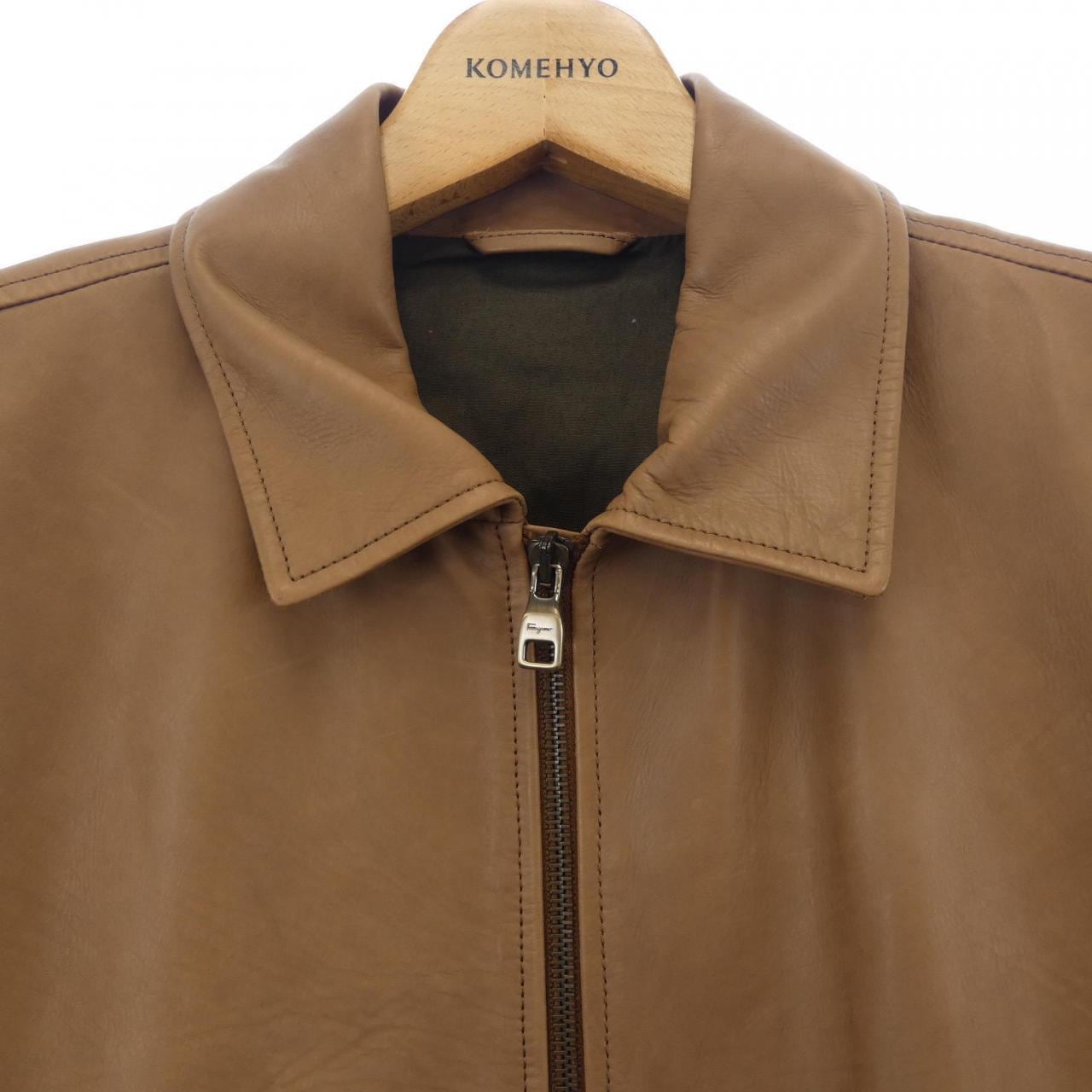 サルヴァトーレフェラガモ SALVATORE FERRAGAMO レザージャケット