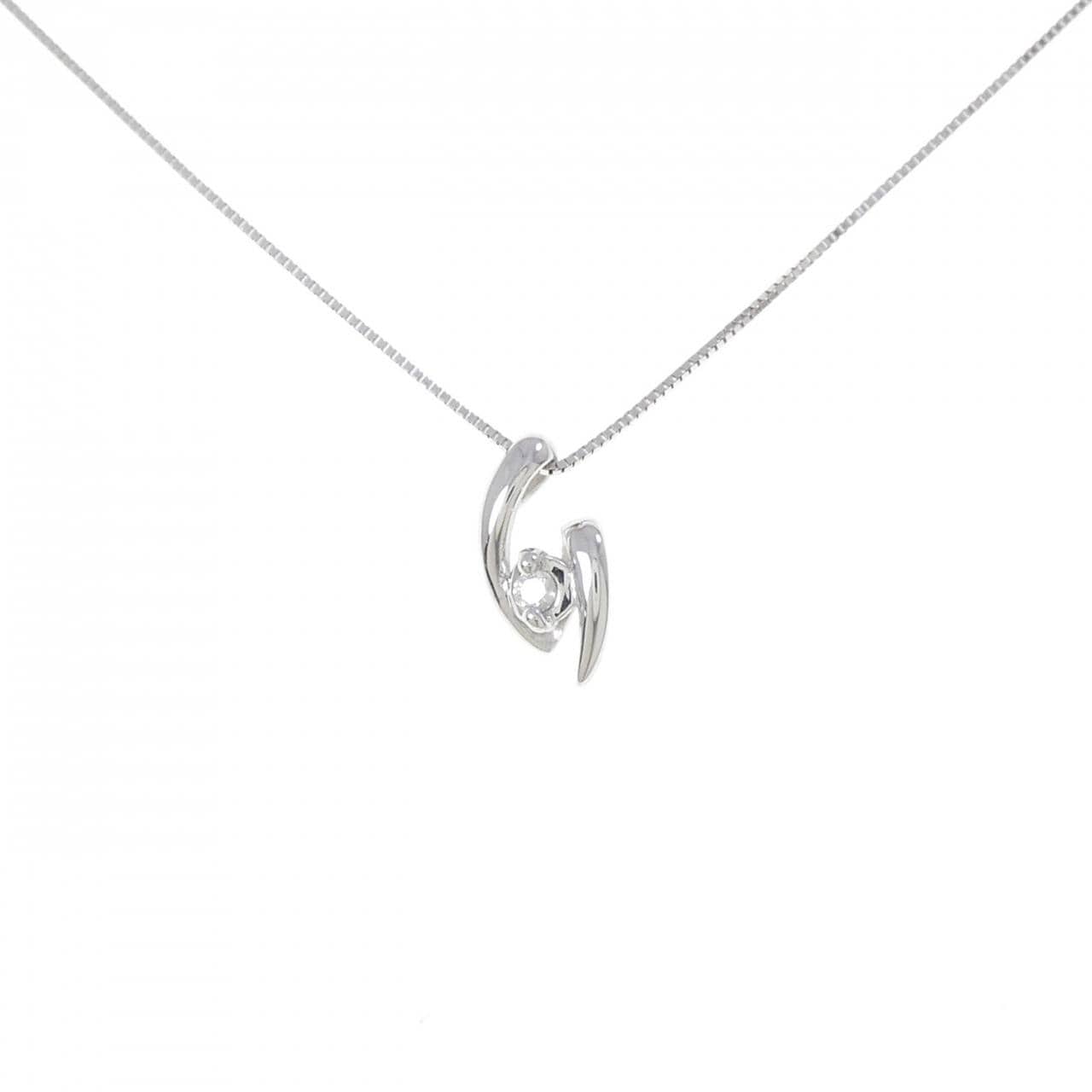 K18WG ダイヤモンド ネックレス 0.04CT