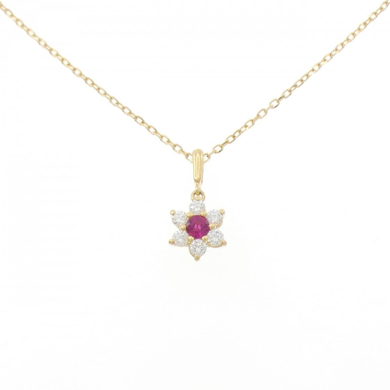 MIKIMOTO Ruby Necklace 0.15CT