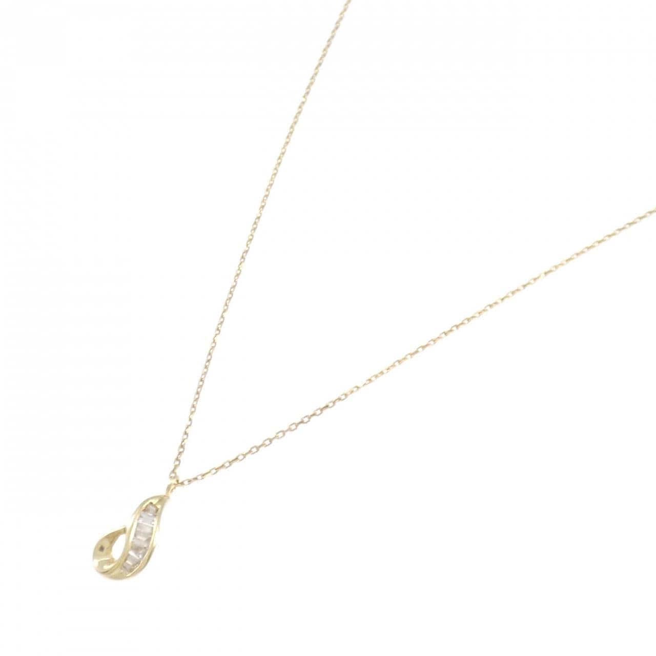 K18YG ダイヤモンド ネックレス 0.15CT