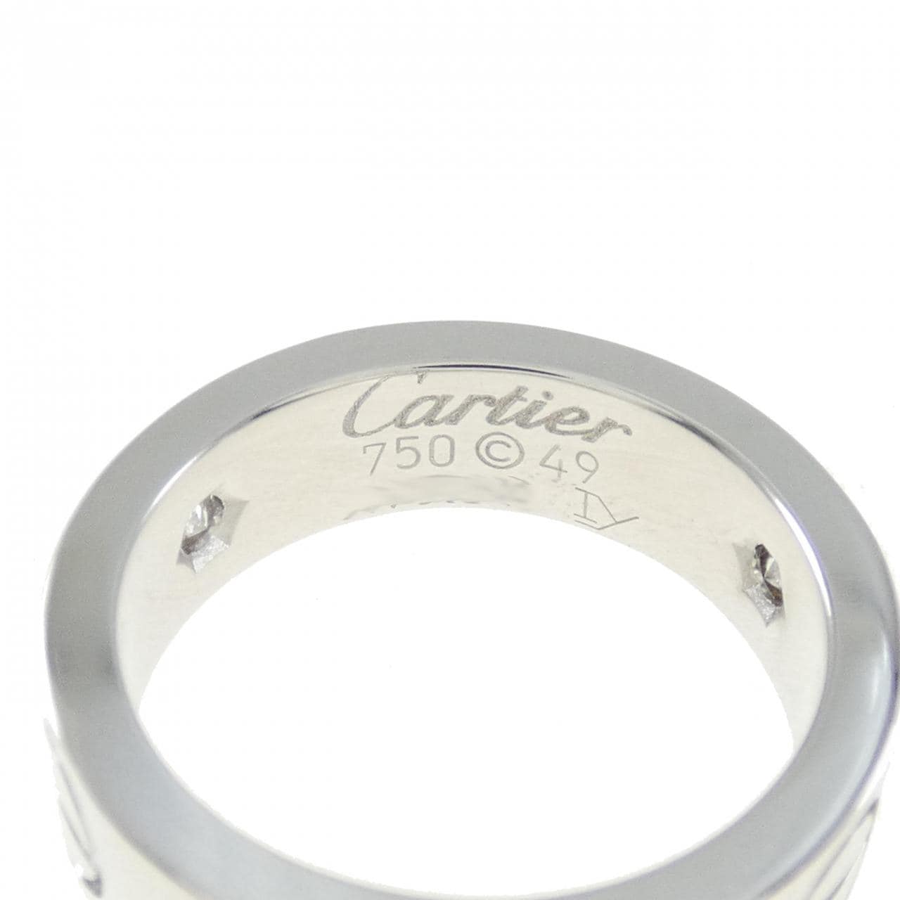 CARTIER LOVE half 鑽石指