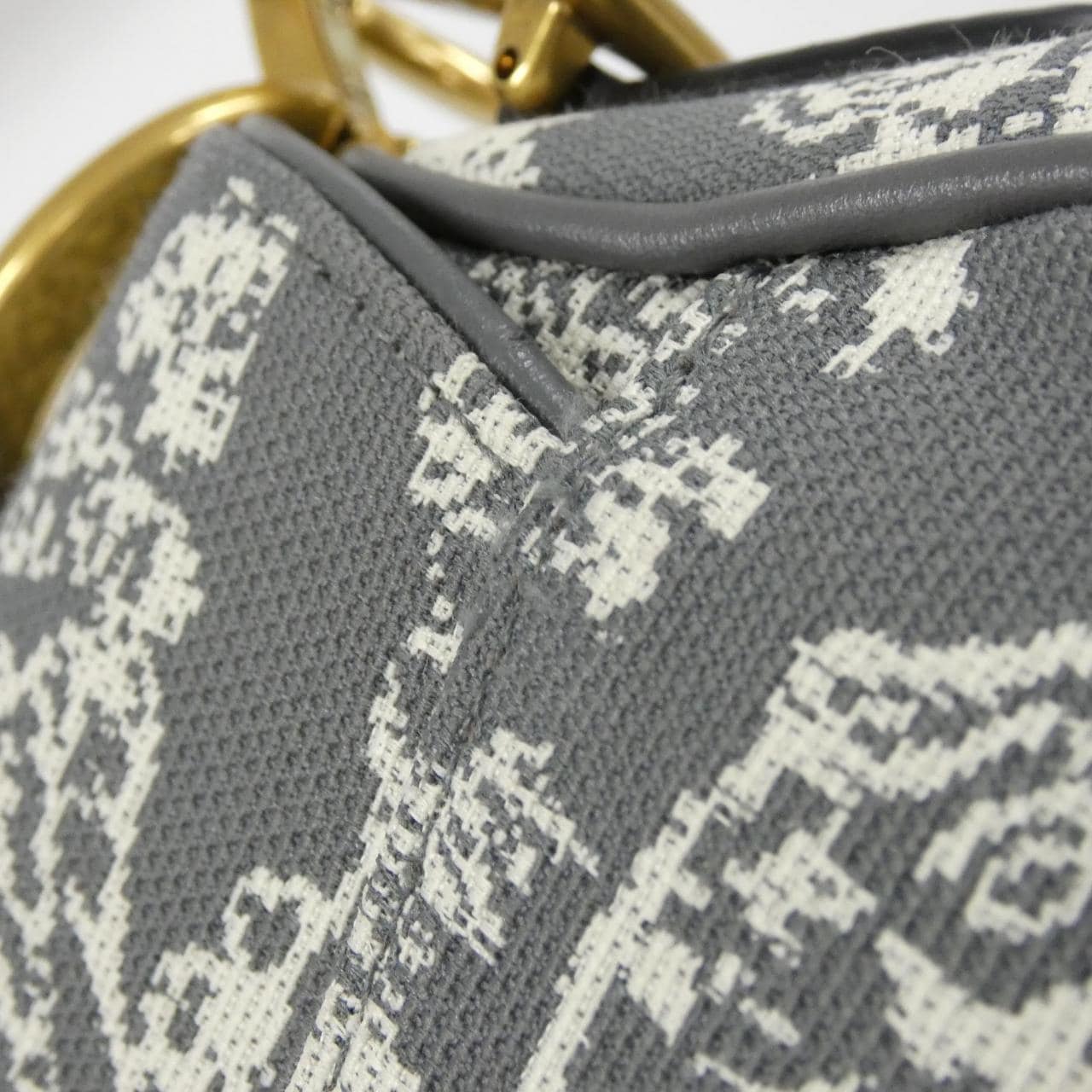 クリスチャンディオール TOILE DE JOUY REVERSE サドル ショルダーバッグ