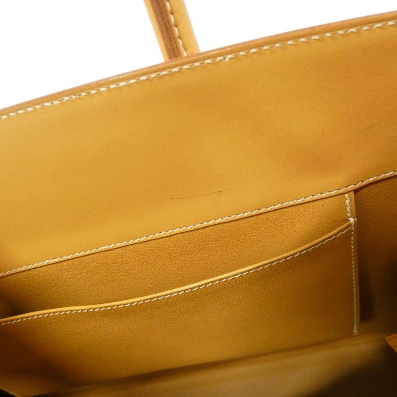 【ヴィンテージ】エルメス ホワイト バス GM バッグ