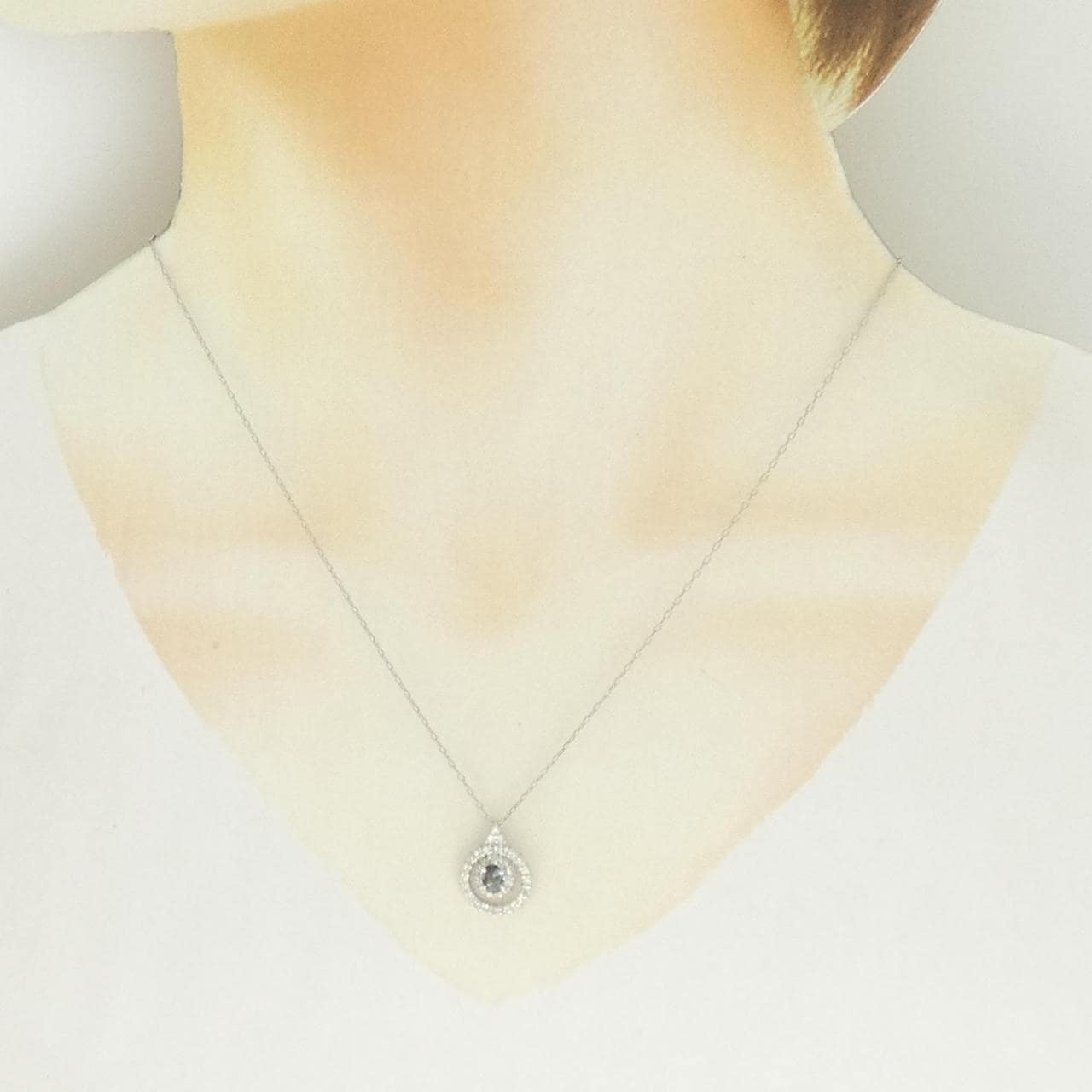 PT900/PT850 アレキサンドライト ネックレス 0.26CT