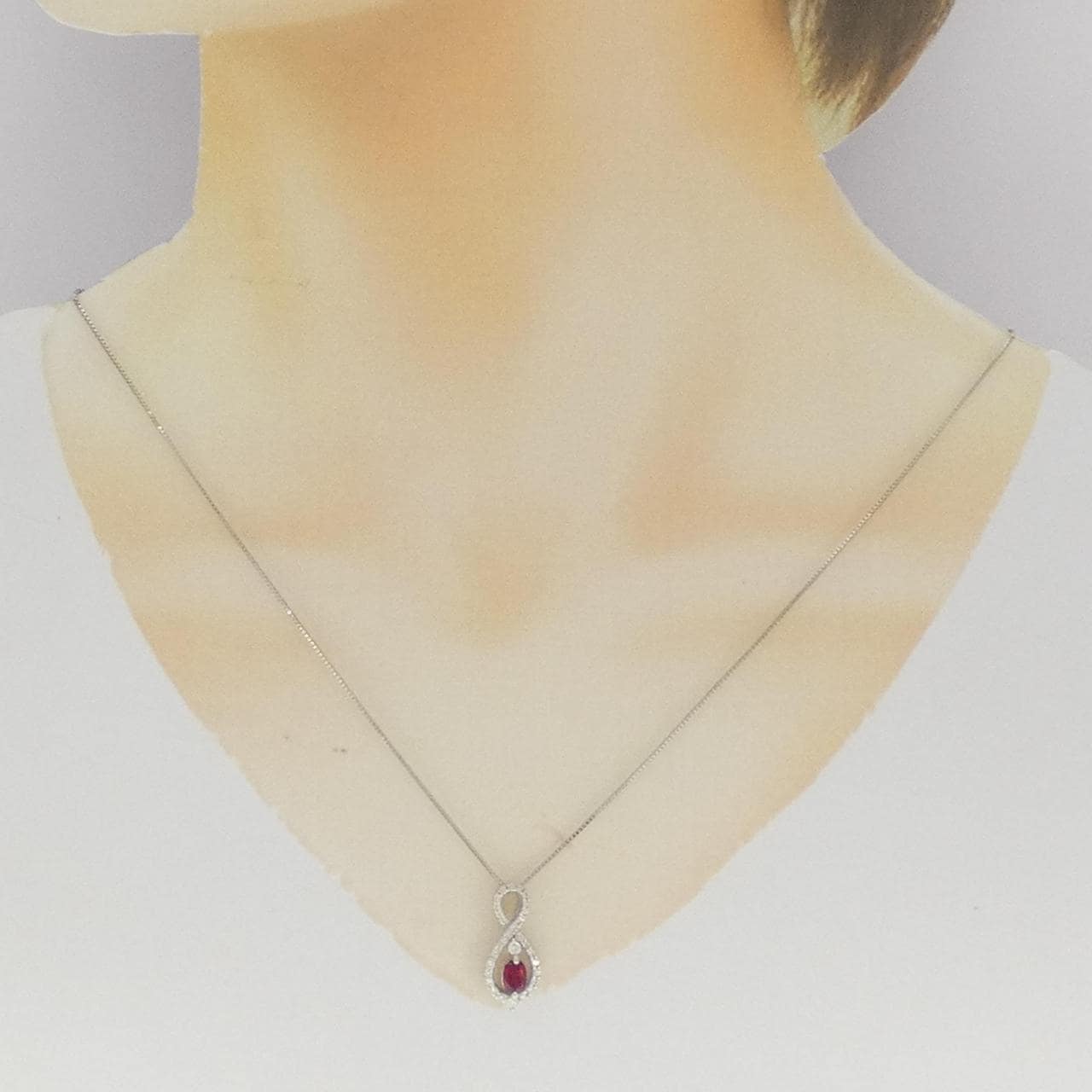 PT ルビー ネックレス 0.51CT