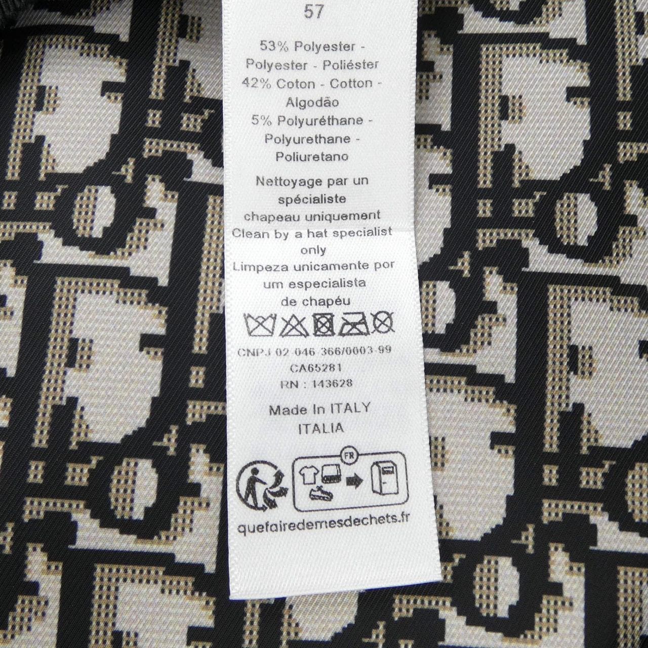 クリスチャンディオール CHRISTIAN DIOR 35DAO910A130 キャップ