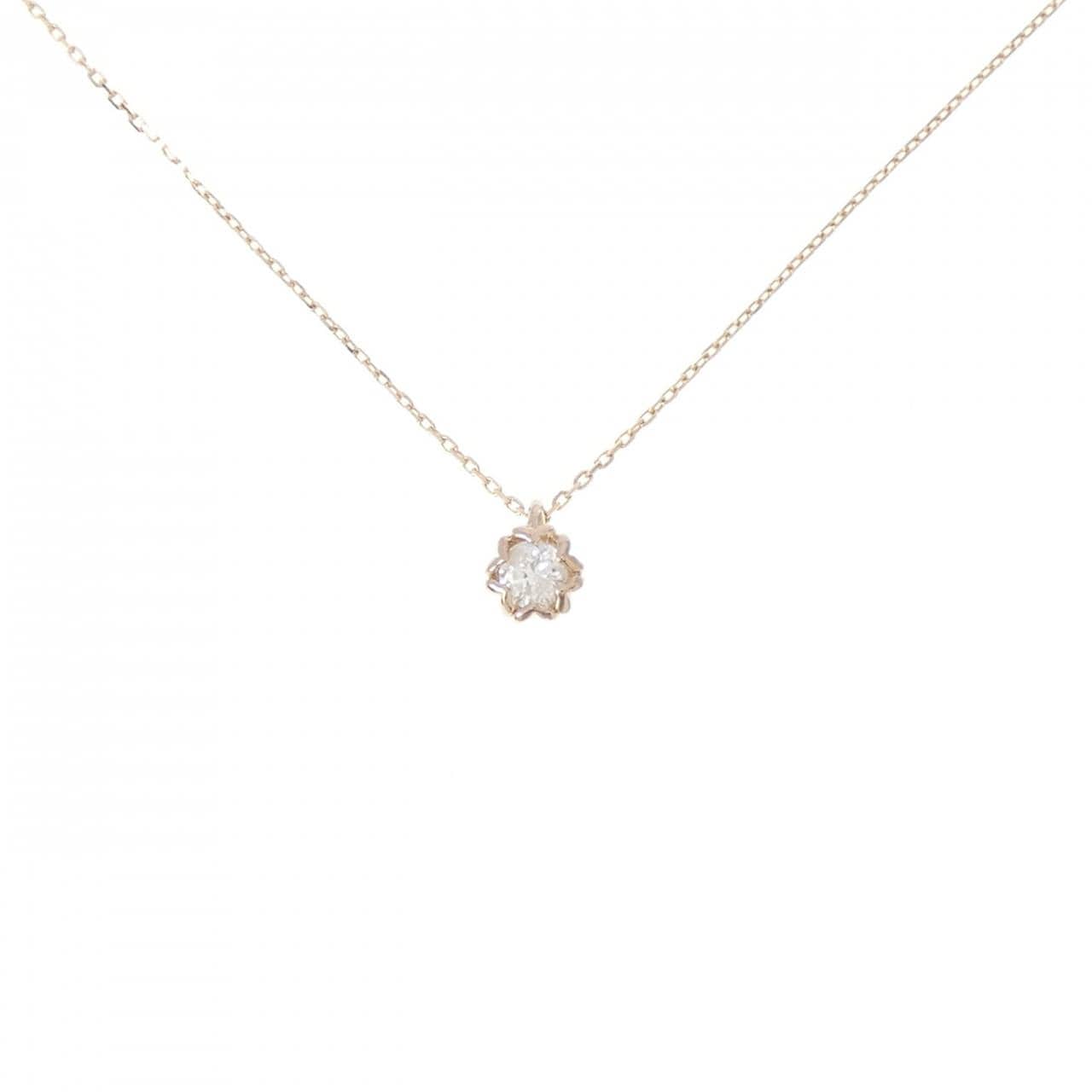 K18PG ダイヤモンド ネックレス 0.10CT