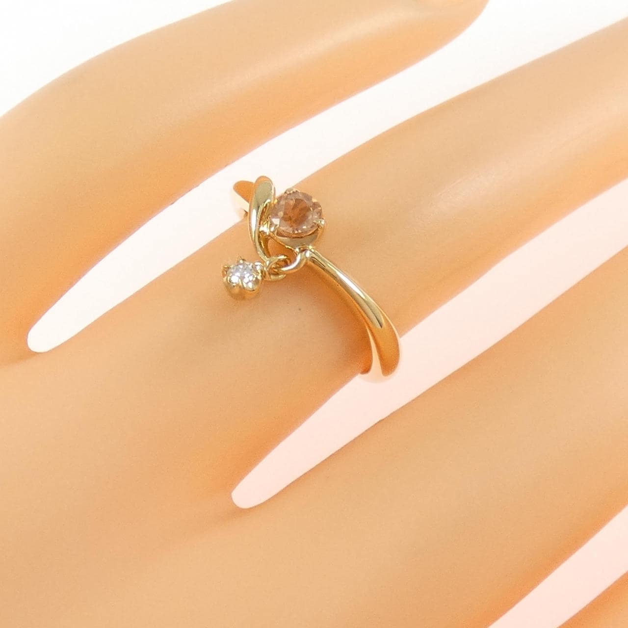 K18YG托帕石戒指