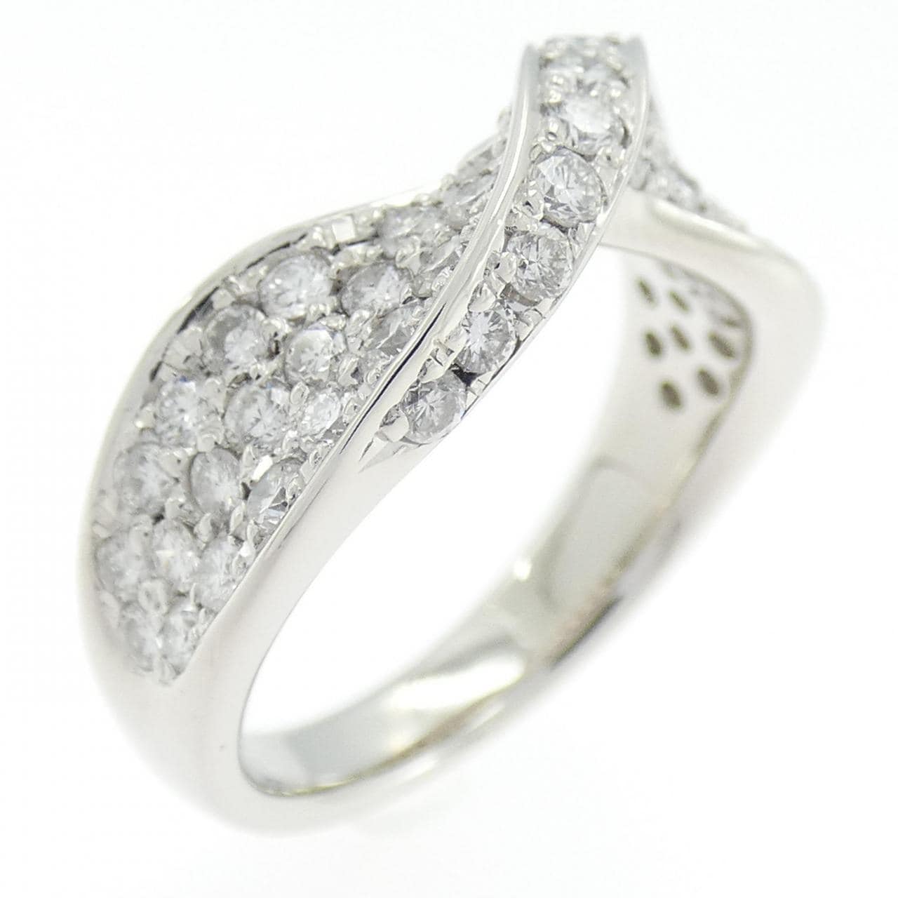 PT900 パヴェ ダイヤモンド リング 1.00CT