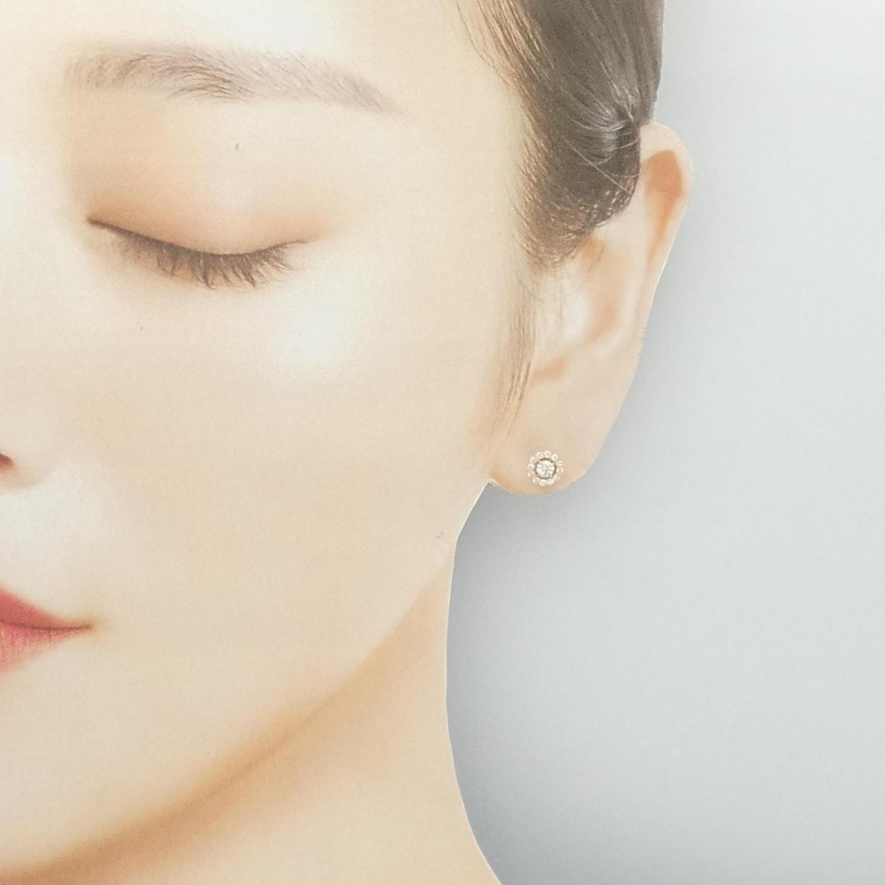 【リメイク】K18YG ダイヤモンド ピアス 0.40CT