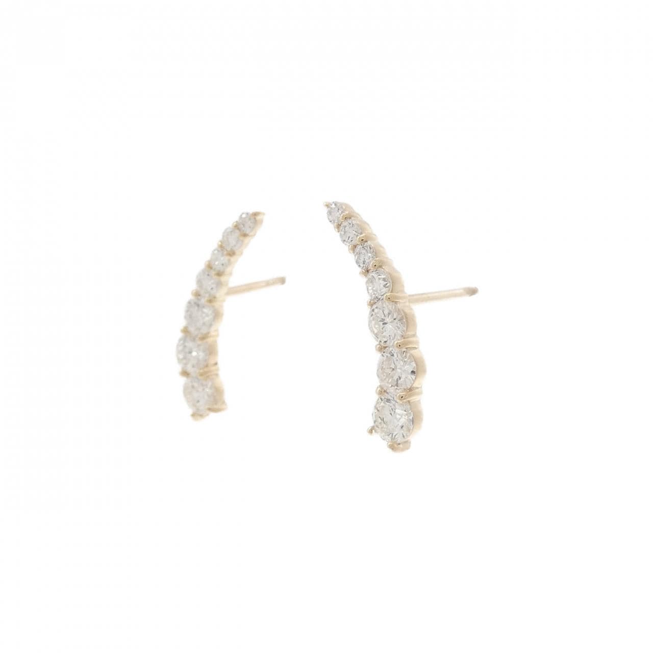【リメイク】K10YG ダイヤモンド ピアス 0.46CT