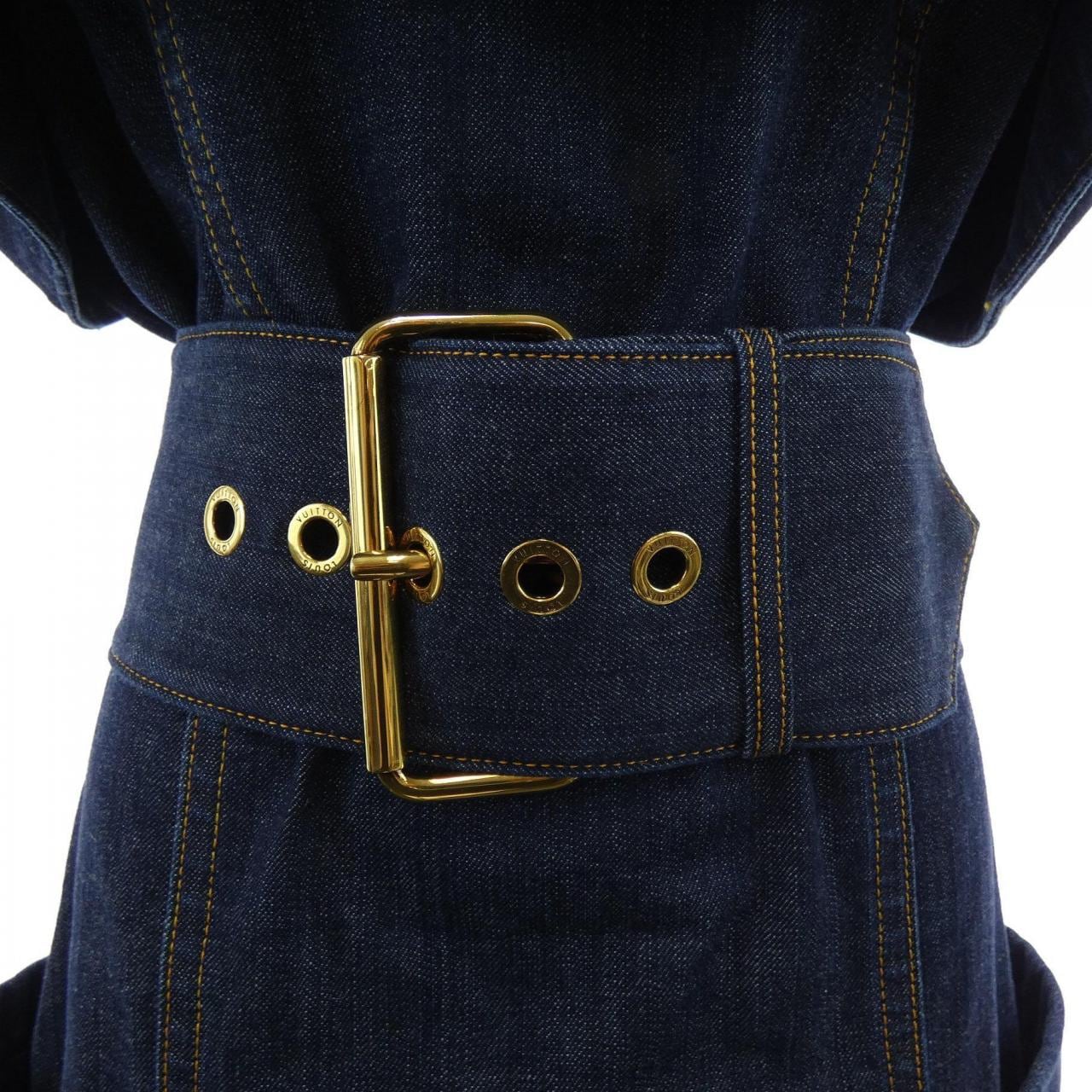 ルイヴィトン LOUIS VUITTON オーバーサイズベルトデニムユーリティドレス FORO67CKJ ワンピース